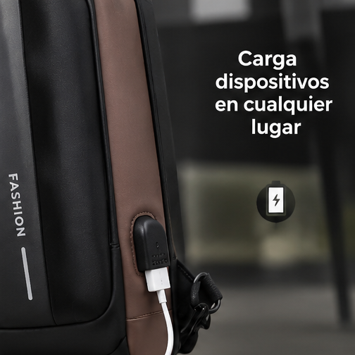 SafeGo Bolso de Hombro Gold |Muévete con libertad. Lleva todo seguro.